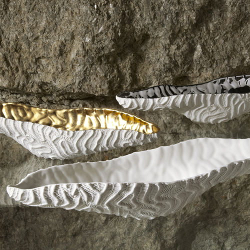 Centro de mesa em porcelana - FG-12 G / FG-12 W / FG-12 P - FOS CERAMICHE - feito à mão / contemporâneo