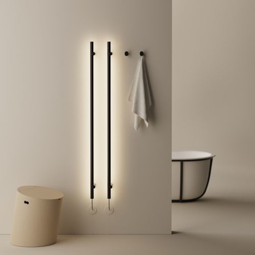 Arandela contemporânea - Dot Line - AGAPE - para ambiente interno / em alumínio / em madeira