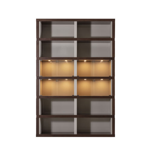 Livreiro modular - MODULO MOD 206.00.08.08 - GALIMBERTI NINO - alto / contemporâneo / em madeira