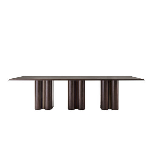 Mesa de jantar contemporânea - TOMO TOM 33E - GALIMBERTI NINO - em madeira / com base em madeira / retangular