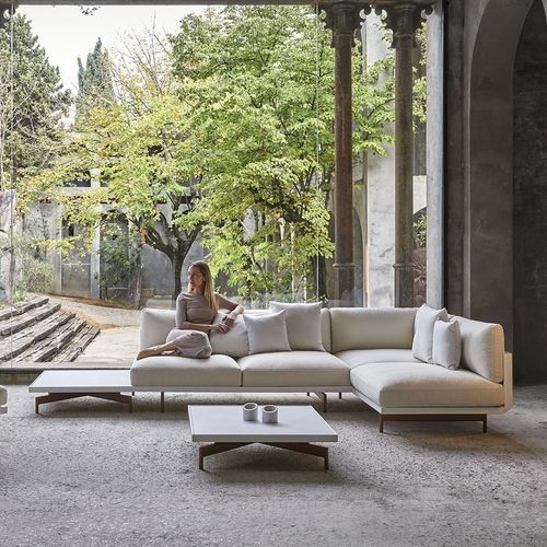 Mesa de centro contemporânea - ONDE  - GANDIA BLASCO - em Dekton® / com base em alumínio / redonda