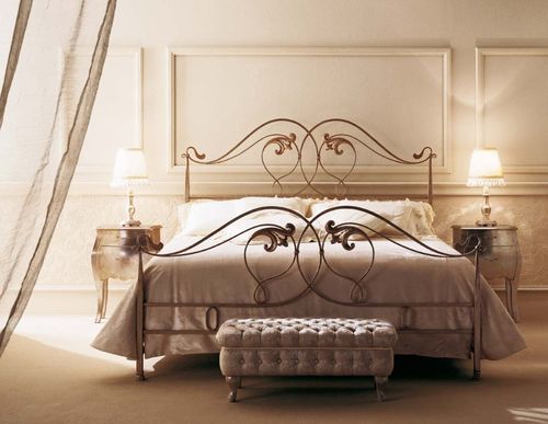 Cama de casal - MYRTUS - GIUSTI PORTOS - clássica / em ferro forjado