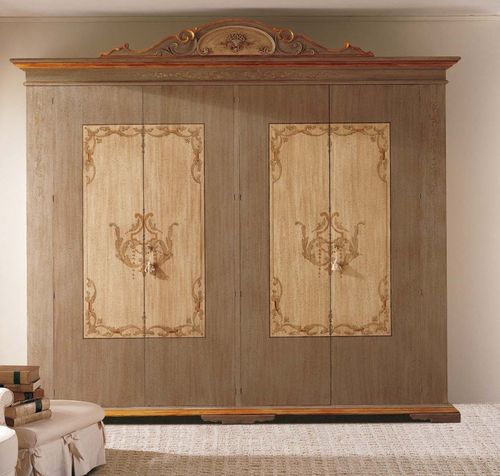 Guarda-roupa de estilo - BLASONE - GIUSTI PORTOS - em madeira / com portas de abrir