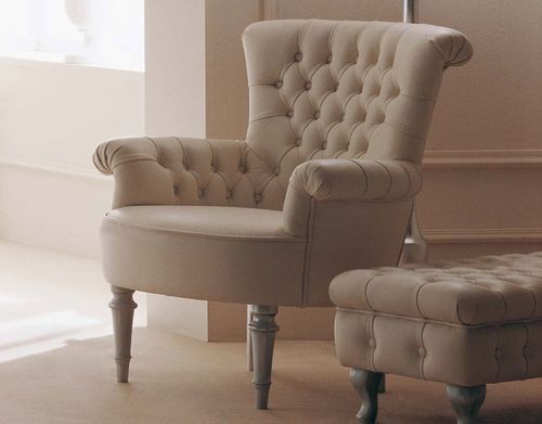 Poltrona Chesterfield - REGINA - GIUSTI PORTOS - em couro