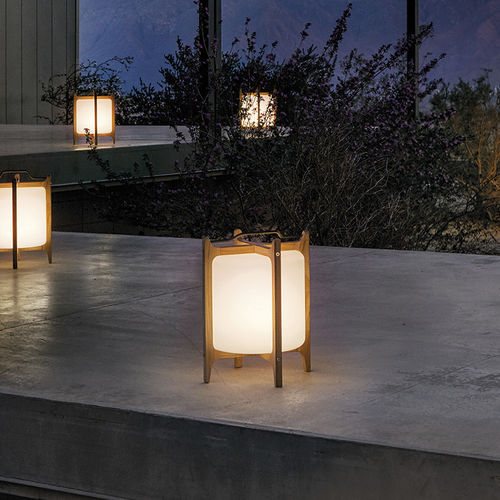 Lanterna contemporânea - AMBIENT - GLOSTER - em aço inoxidável / em teca / de LED