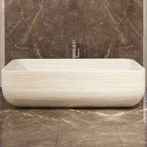 Banheira freestanding - SOFT - I CONCI - para residência / em pedra / contemporânea
