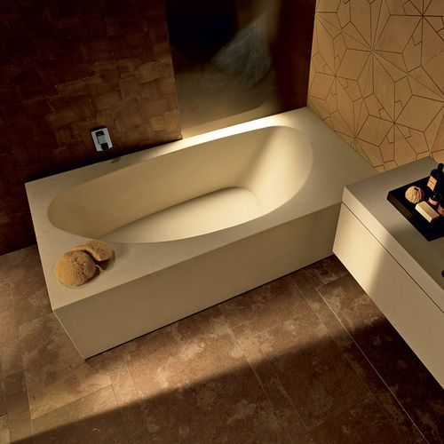 Banheira freestanding - GANGE - I CONCI - para residência / em pedra / contemporânea