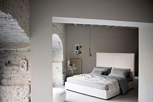 Cama de casal - DOMINIQUE 144 - IVANO REDAELLI - de solteiro / contemporânea / estofada