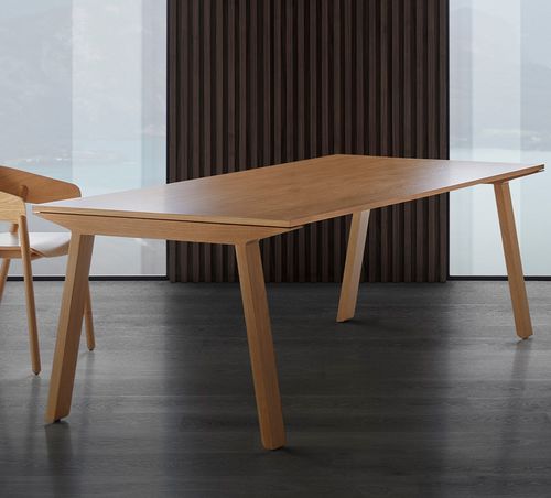 Mesa contemporânea - MITIS EXTREME - punt mobles - em carvalho / em nogueira / em ébano