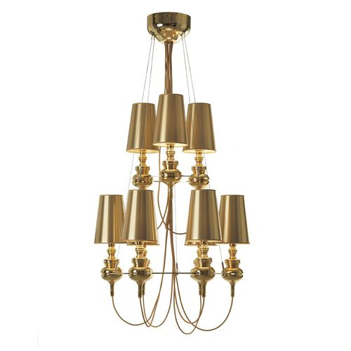 Lustre clássico - JOSEPHINE QUEEN - METALARTE - em tecido / em porcelana / candelabro