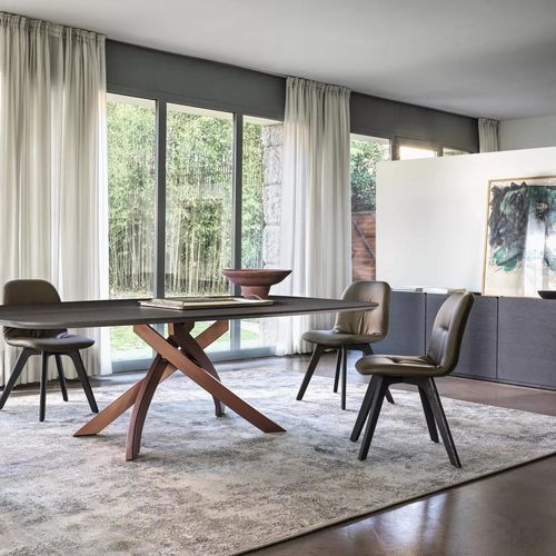 Cadeira contemporânea - CHANTAL - BONTEMPI CASA - para ambiente interno / metálica / em alumínio