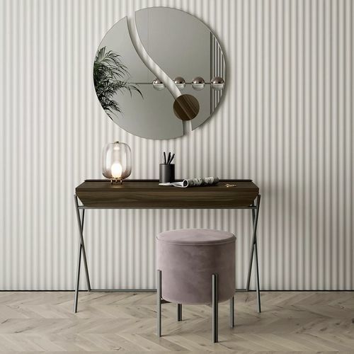 Mesa secretária de piso - MATISSE - BONTEMPI CASA - contemporânea / com folheado de madeira / em metal laqueado