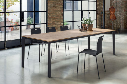 Mesa contemporânea - PRISMA - INGENIA CASA - em cerâmica / em laminado melamínico / em metal laqueado