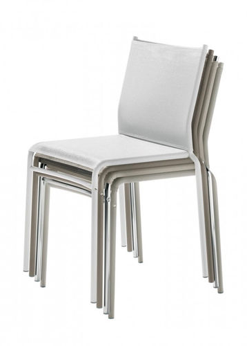 Cadeira contemporânea - LIU' - INGENIA CASA - para ambiente interno / em metal cromado / em material plástico