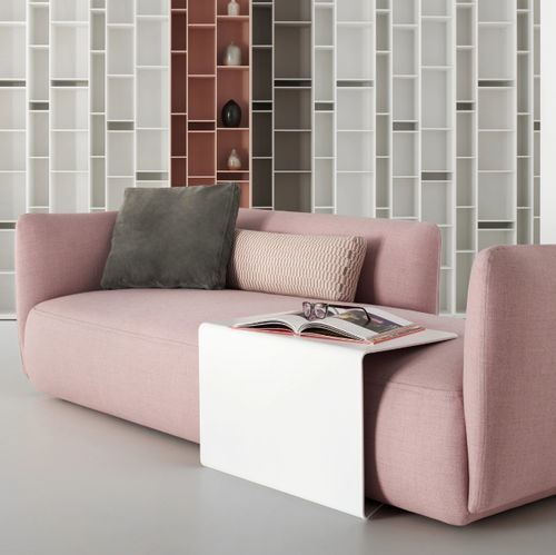 Mesa lateral contemporânea - COSY - MDF Italia - em alumínio / com base em alumínio / retangular