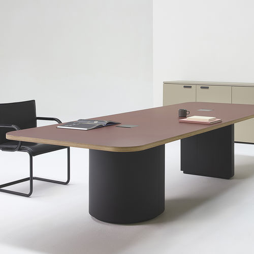 Mesa de conferências contemporânea - VOX® - Nienkamper - em laminado / em vidro / em material plástico
