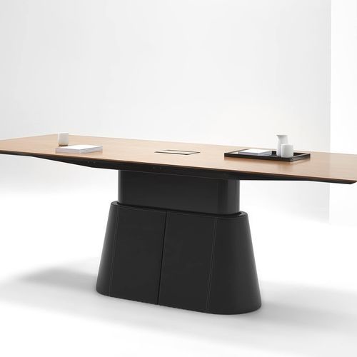 Mesa de conferências contemporânea - VOX® LCS - Nienkamper - em madeira / em arame / com base em madeira