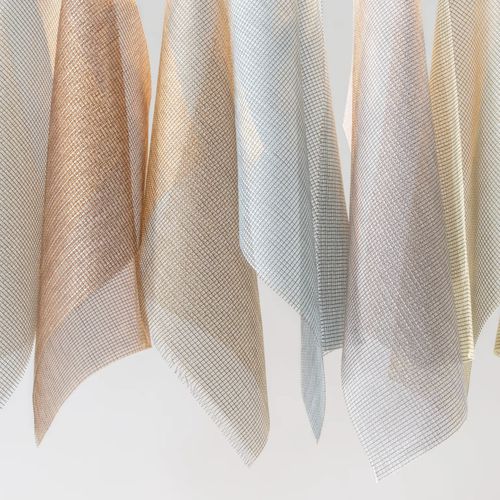 Cortina de voile de cor lisa - CLARE - Vescom - em poliéster / ignífuga / de isolamento acústico