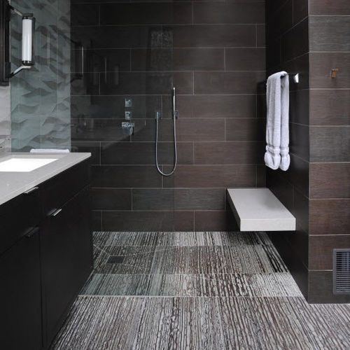 Placas de revestimento em pedra natural - ZEBRANO - ARTISTIC TILE - com relevo / para ambiente interno / de parede