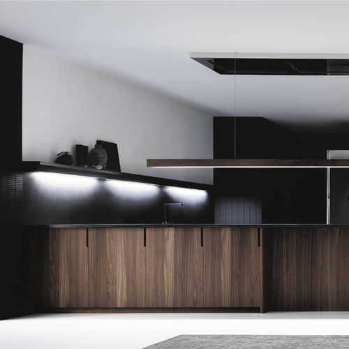 Cozinha contemporânea - BUNOTTE - MUEBLES DOCA - em nogueira / em aço / em L