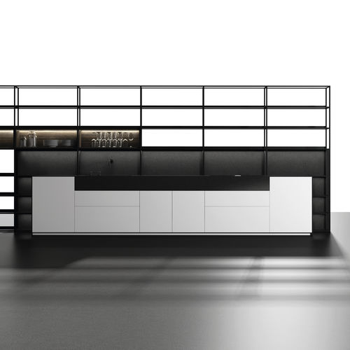 Cozinha contemporânea - ALBENS SEDAMAT  - MUEBLES DOCA - em vidro / em laminado / com folheado de madeira