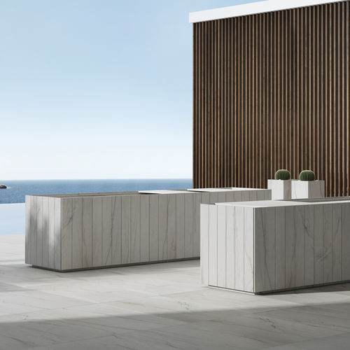 Cozinha para ambiente externo - LUXURY STONE  - MUEBLES DOCA - contemporânea / em pedra / com ilha