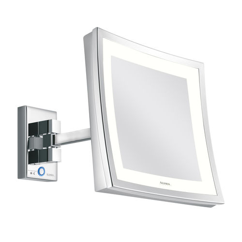 Espelho para banheiro de parede - CUBIK T3 - Aliseo - contemporâneo / quadrado / em latão
