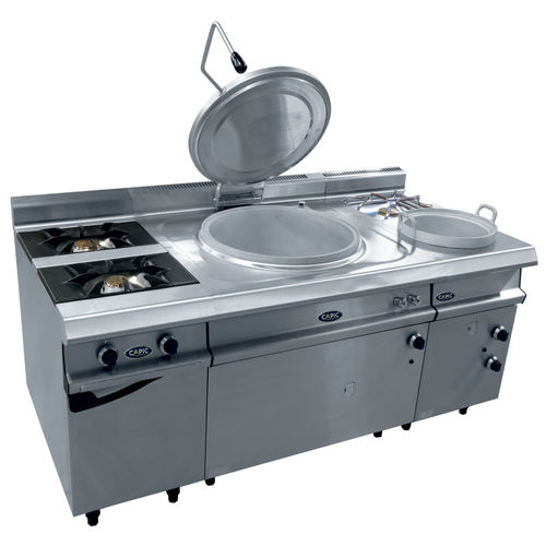 Módulo de cozinha freestanding - CHARCUTIER TRAITEUR - CAPIC - com zona de cocção frontal