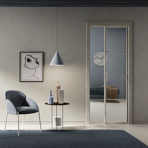 Porta interna - NO-LIMITS : VIPIA 3P2LIST &amp; VIVIA 3V2LIST - GIDEA - em laminado / de abrir / contemporânea