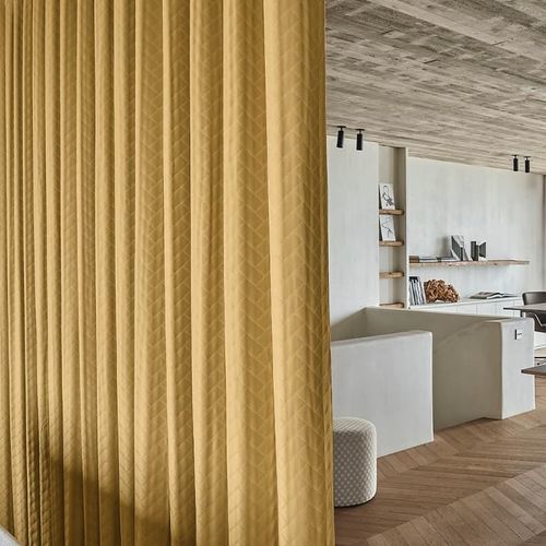 Tecido para cortinas - SILVER LINING - JAB ANSTOETZ FABRICS - de cor lisa / com padrão geométrico / em Textilene®