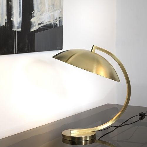 Luminária de mesa - L207 - CASADISAGNE - em latão / Art Déco / Wire