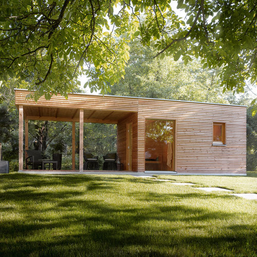 Sauna da linha residencial - TALO - KLAFS - em madeira / para ambiente externo / pré-fabricada