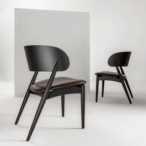 Cadeira contemporânea - LV 105  - LAURAMERONI - para ambiente interno / em tecido / em veludo