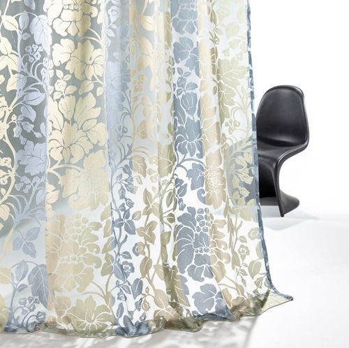 Tecido para cortinas - BOTANIC - Fischbacher 1819 - com padrão floral / em poliéster / em viscose
