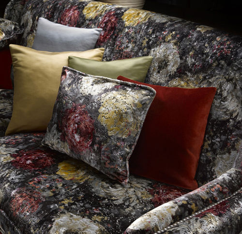 Tecido para estofados - CAPRICE : CAMELIA - ALHAMBRA - para cortinas / com padrão floral / em poliéster
