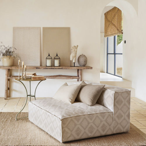 Tecido para estofados - SAHEL : MERE  - ALHAMBRA - para cortinas / com padrão geométrico / em algodão