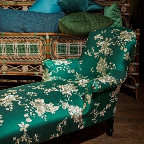 Tecido para cortinas - DONNAFUGATA - Rubelli - com padrão floral / em viscose / em seda