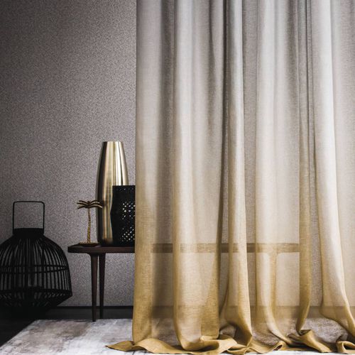 Cortina de voile de cor lisa - WINONA - CASAMANCE - em linho / lavável / da linha residencial