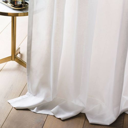 Cortina de voile de cor lisa - PURETE - CASAMANCE - em caxemira / em poliéster / lavável