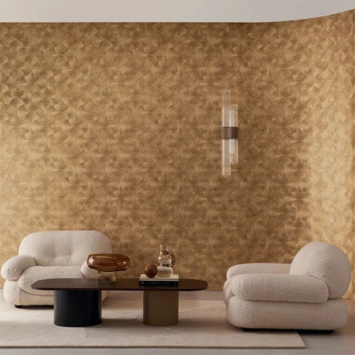 Papel de parede contemporâneo - APHELIE - CASAMANCE - vinílico / estampado / efeito metalizado