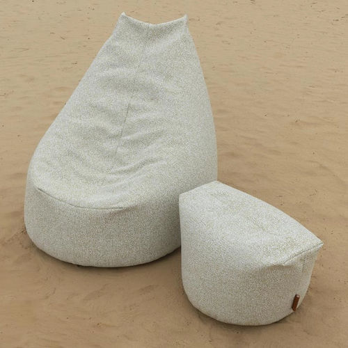 Puff pera contemporâneo - Olsan - casalis - em tecido / 100% reciclável / resistente às intempéries