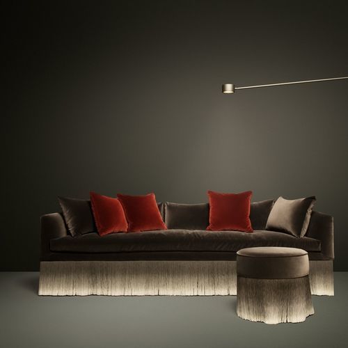 Sofá contemporâneo - Amami - moooi - em tecido / com braços / com almofada removível