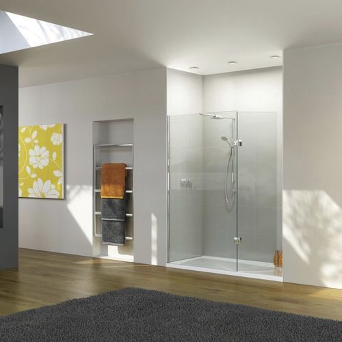 Cabine de banho walk-in - NWSR - matki showering - em vidro / com porta pivotante / frontal