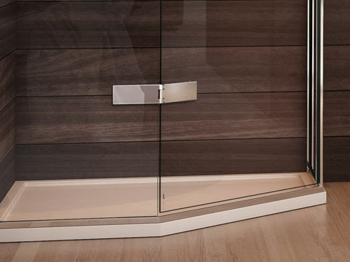 Piso de box de canto - CLQ - matki showering - elevado / em acrílico / antiderrapante