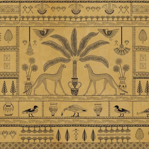 Papel de parede contemporâneo - Asni Valley Curry - Coordonné - em tecido / em bambu / estampado