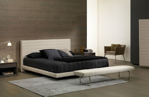 Cama de casal - GENOVA - CasaDesùs - contemporânea / estofada / em tecido