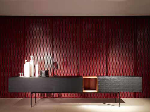 Buffet aparador contemporâneo - MODERN - Porro - em madeira / de Piero Lissoni