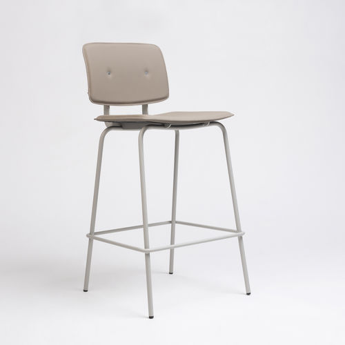 Cadeira alta de estilo industrial - DON - Ondarreta - para ambiente interno / em tecido / em aço