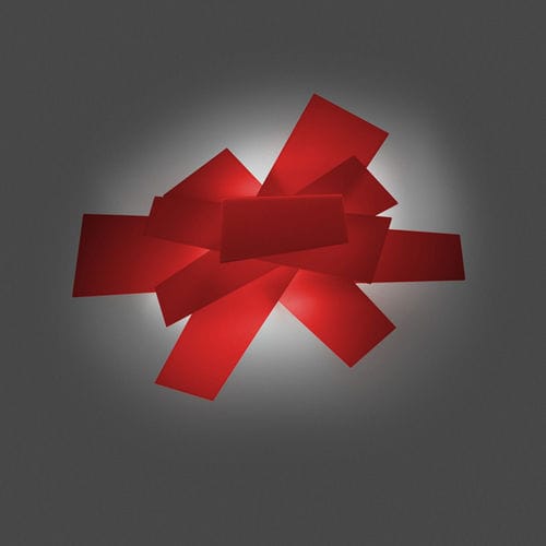 Plafon de design original - BIG BANG - FOSCARINI - em metal laqueado / de metacrilato / de LED