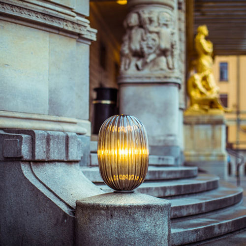 Luminária de mesa - PLASS  - FOSCARINI - em aço / em vidro / contemporânea